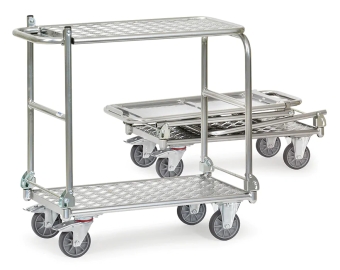 Alu opklapbare wagen met etage