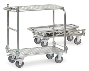 Aluminium opklapbare wagen met etage