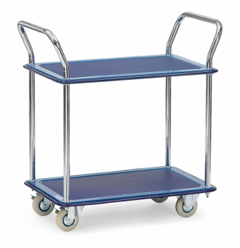 Tafelwagen van staal, 2 niveaus