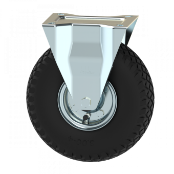 bokwiel met luchtband 260 mm. en 210 kg. draagvermogen. 4Ply dikke buitenband