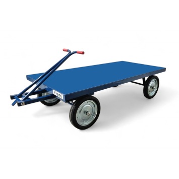 Handtrekwagen met stalen laadvloer