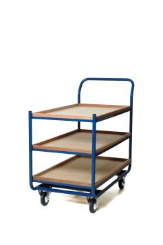 Tafelwagen 1000x600 mm. 3 niveaus